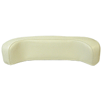 UW81620    Seat Back---White Vinyl---Steel Back